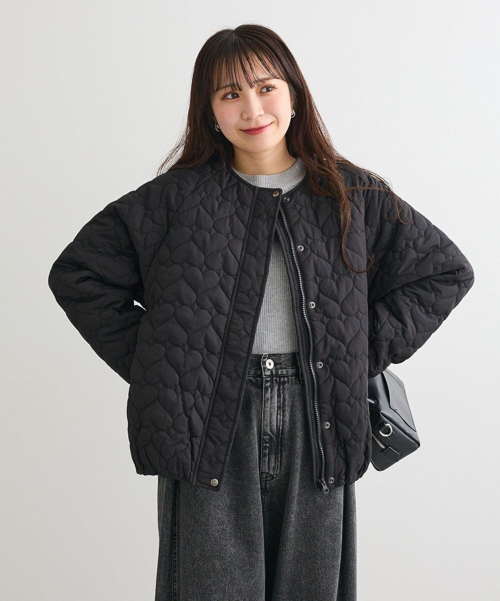 Green Parks ・ｓｗｉｎｇ　ｂｙ　ハートキルトコクーンブルゾン 