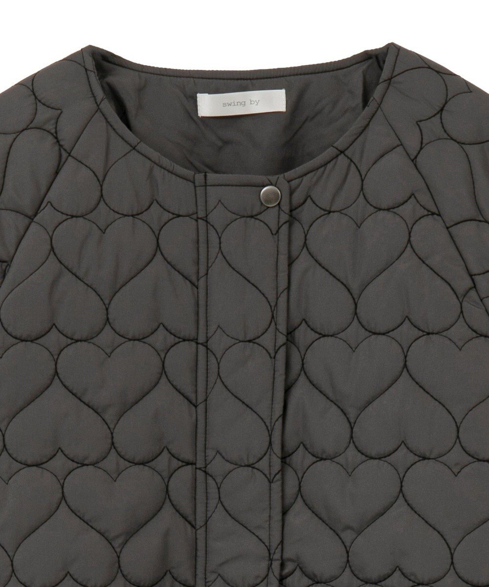 Green Parks ・ｓｗｉｎｇ　ｂｙ　ハートキルトコクーンブルゾン 