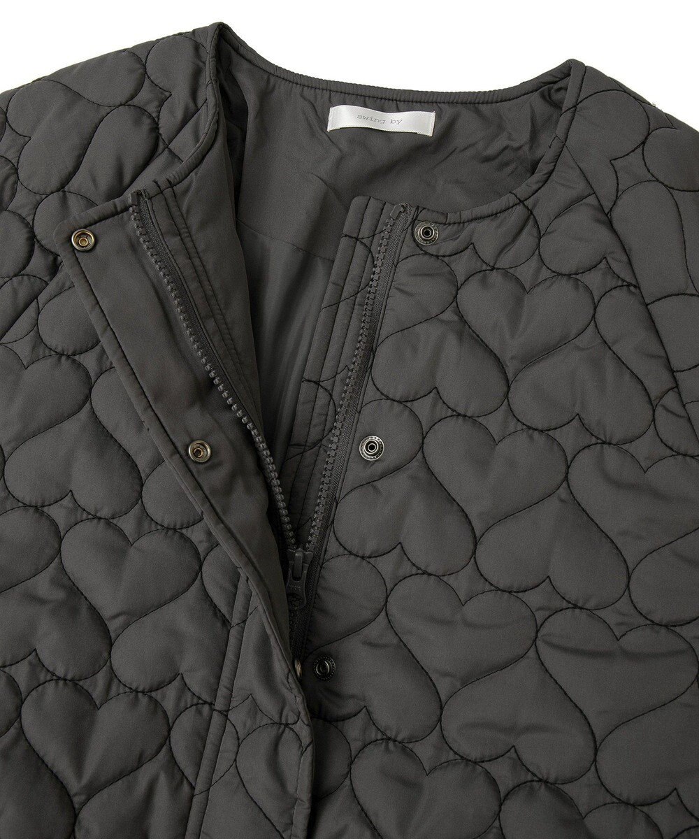 Green Parks ・ｓｗｉｎｇ　ｂｙ　ハートキルトコクーンブルゾン 