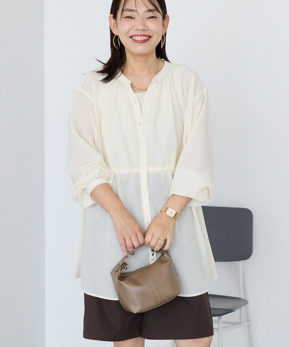 AMERICAN HOLIC シアーウエストドロストロングシャツ 