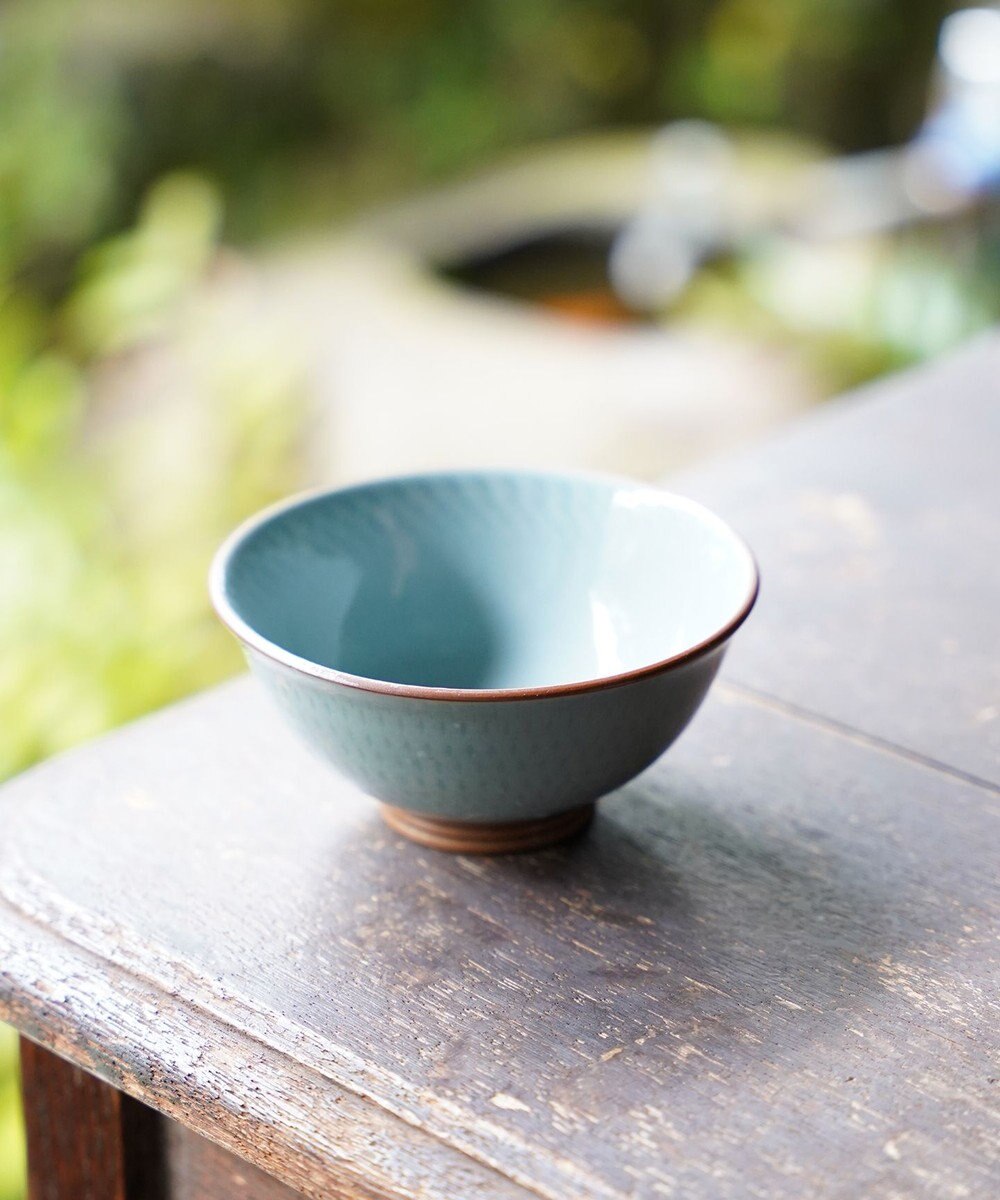 四代諏訪蘇山青瓷天目茶盌銘照心 | ヤマダウェブコム