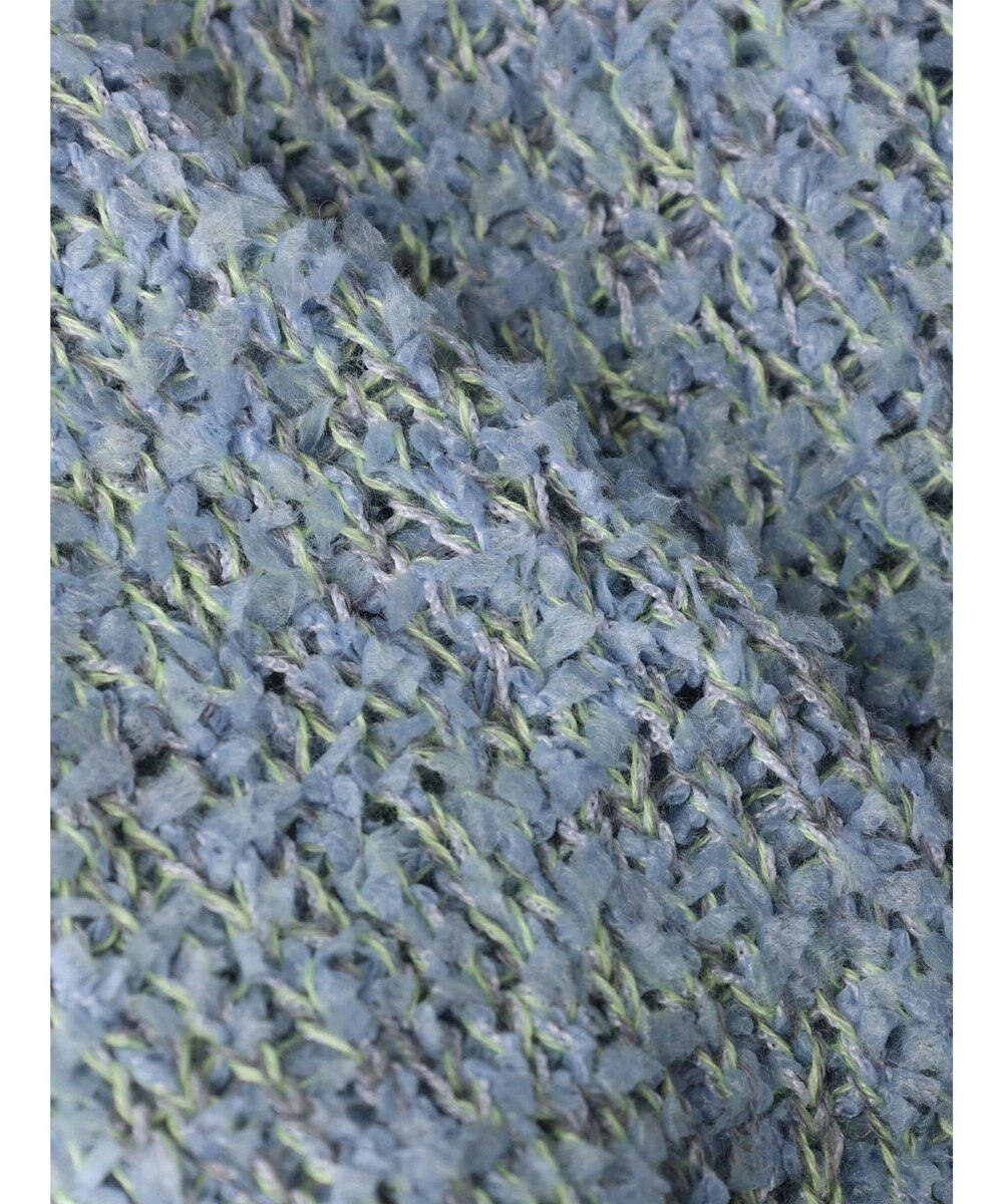 YECCA VECCA レースアップリボンヤーンニット 