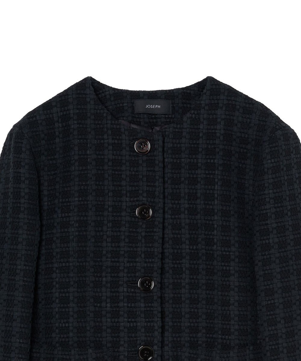 JOSEPH 【WEB&OUTLET限定】ツイスティングツウィード　ノーカラージャケット 