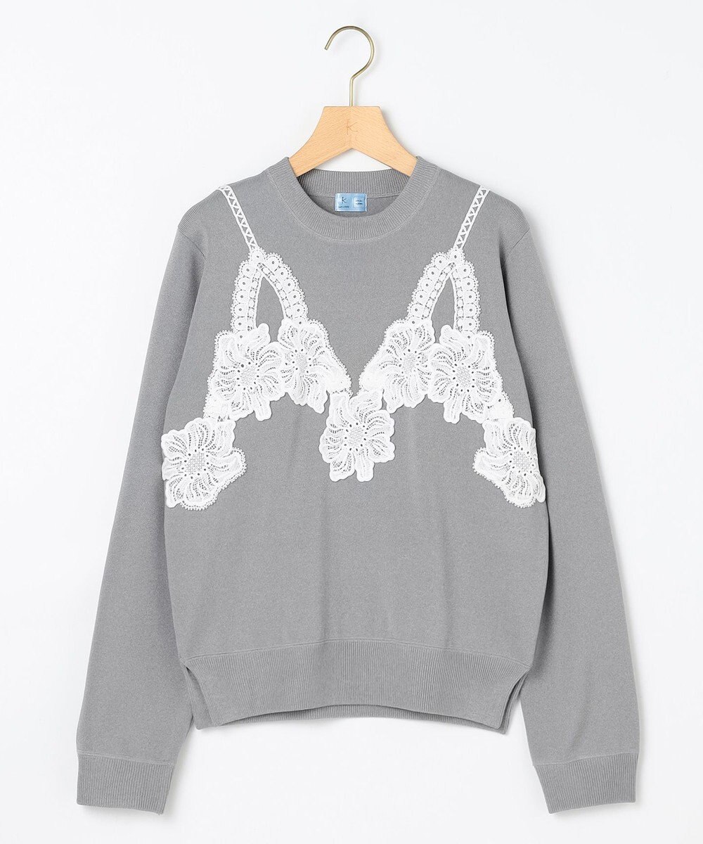 組曲 S 【組曲×setsuko sagittaire】レーシートラック プルニット 