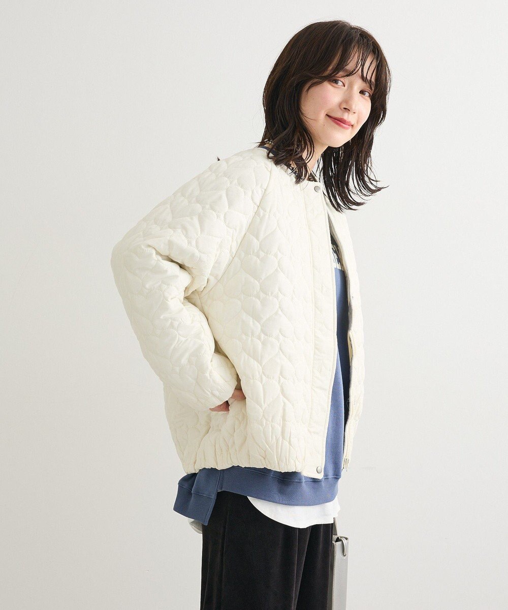 Green Parks ・ｓｗｉｎｇ　ｂｙ　ハートキルトコクーンブルゾン 