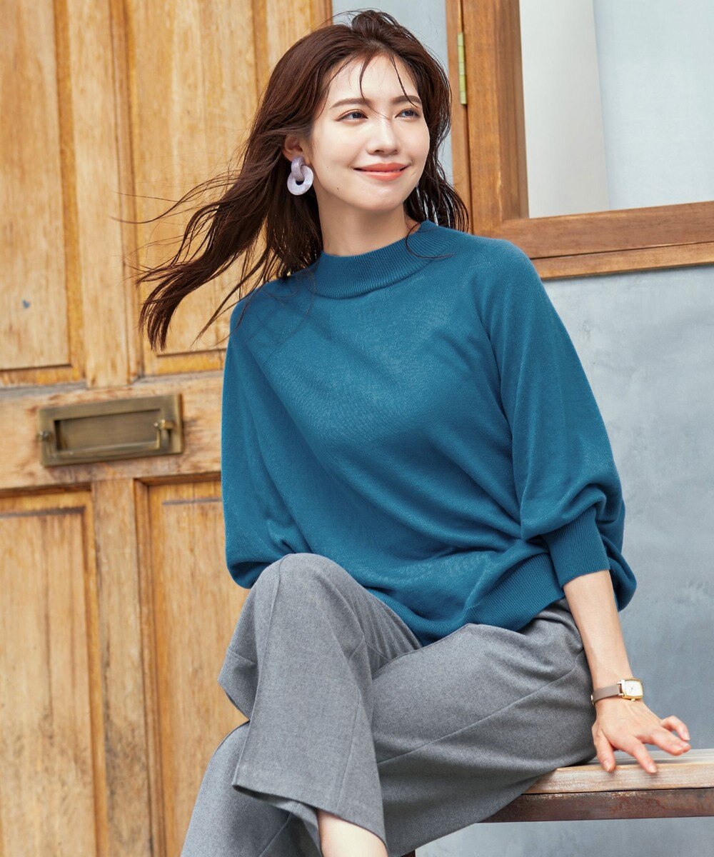 Tiaclasse 【GOLD LABEL・洗える】カシミヤタッチワイドパンツ 