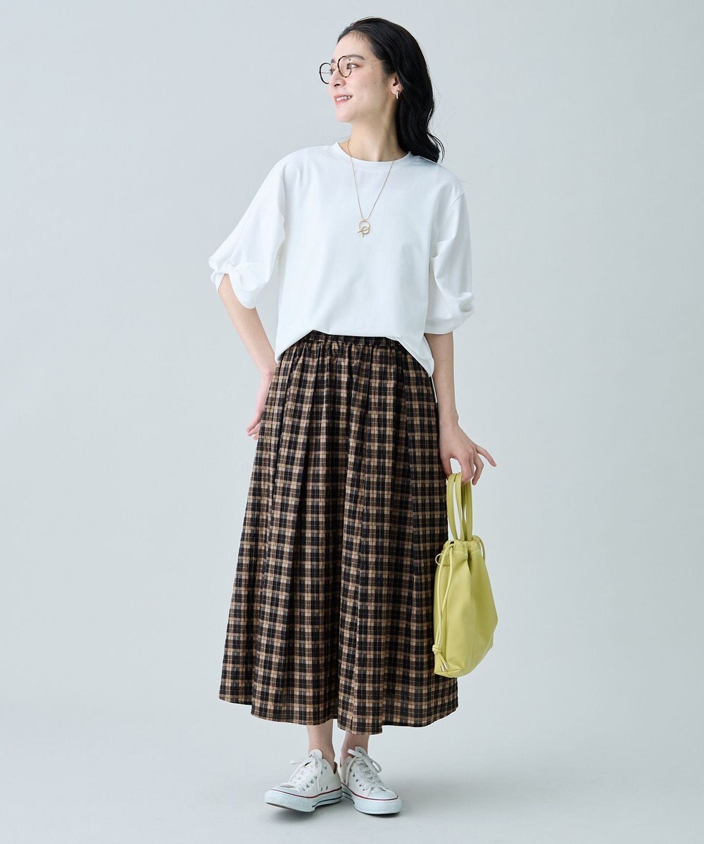 ANY 【2SET】ニット×チェックスカートセット 