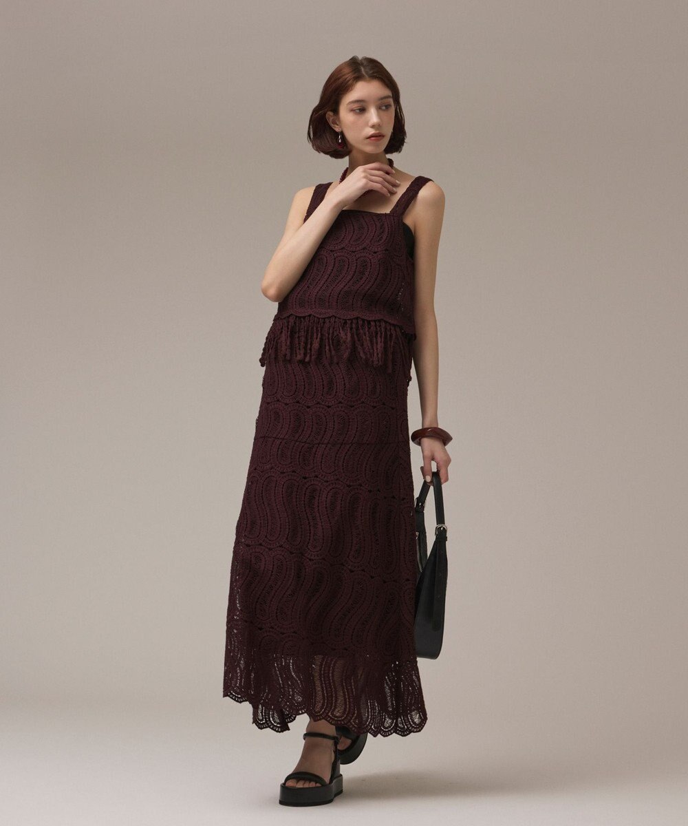 GRACE CONTINENTAL クロシェレースキャミ 