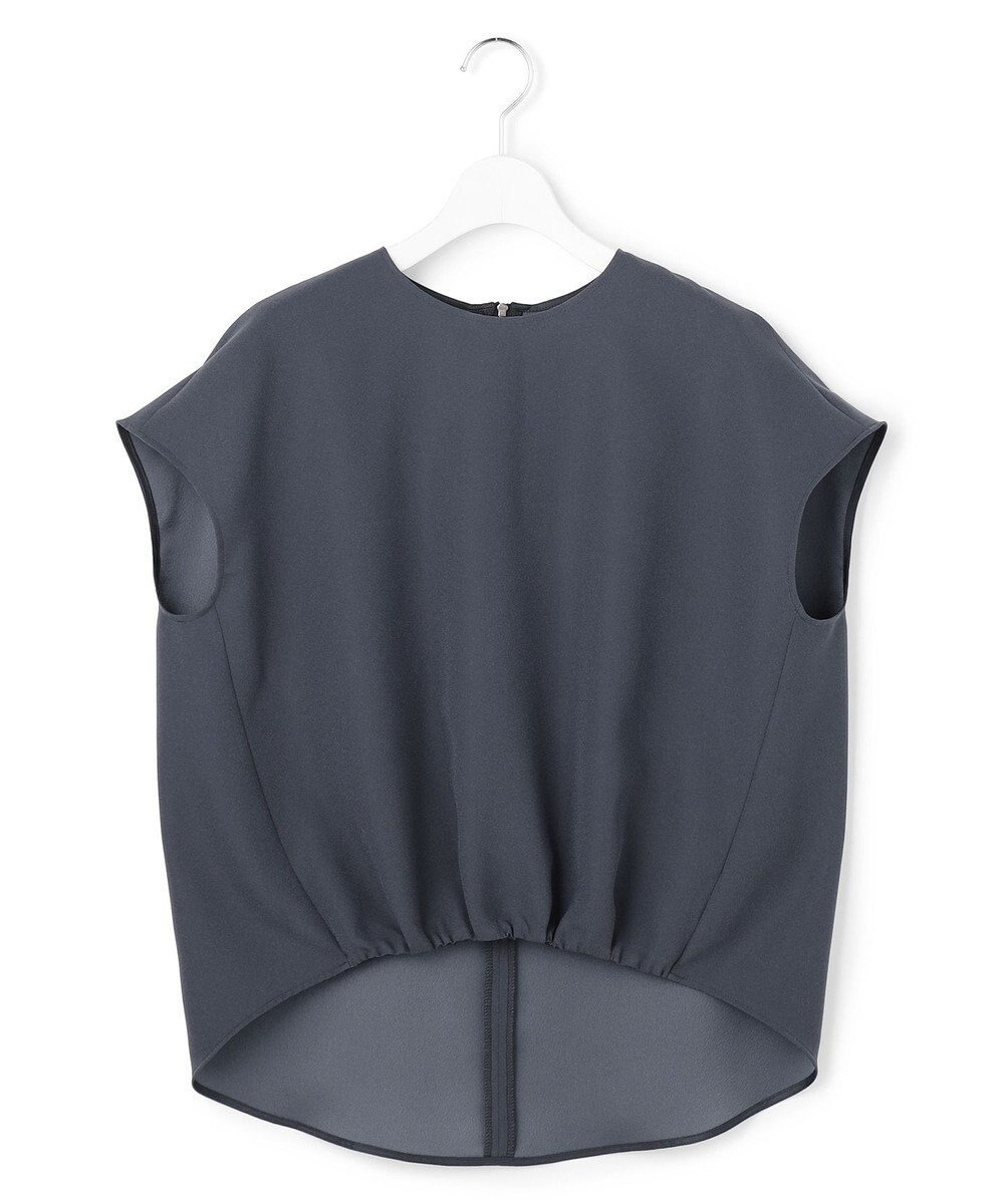 ICB 【先行予約】 FluidBackSatin フレンチスリーブブラウス 