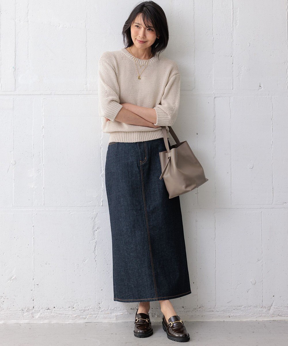 23区 【洗える】ルレックスバルキー ラメニット 