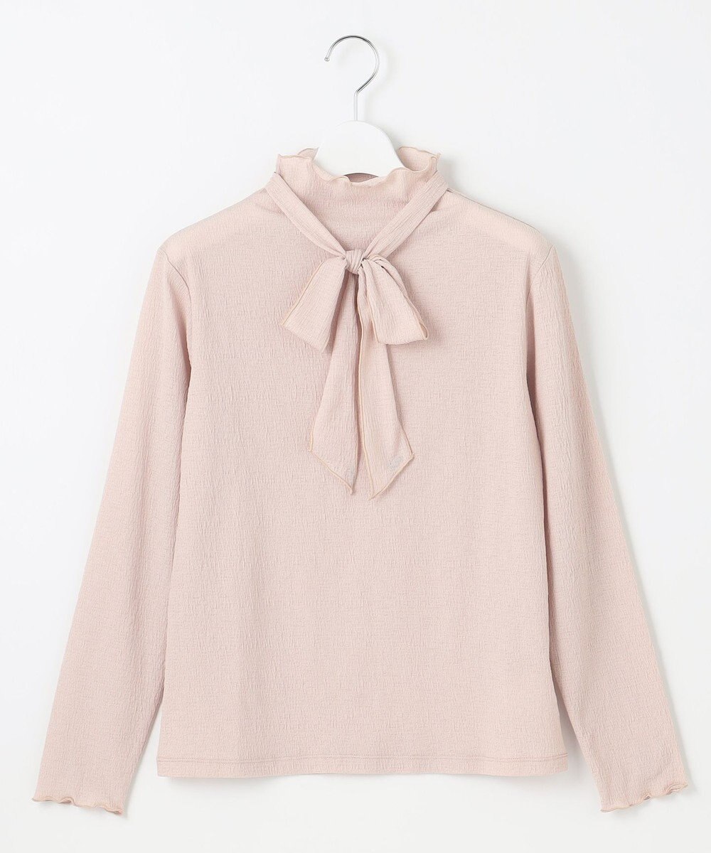 Feroux 【2WAY・洗える】リボンタイシアータートル カットソー 