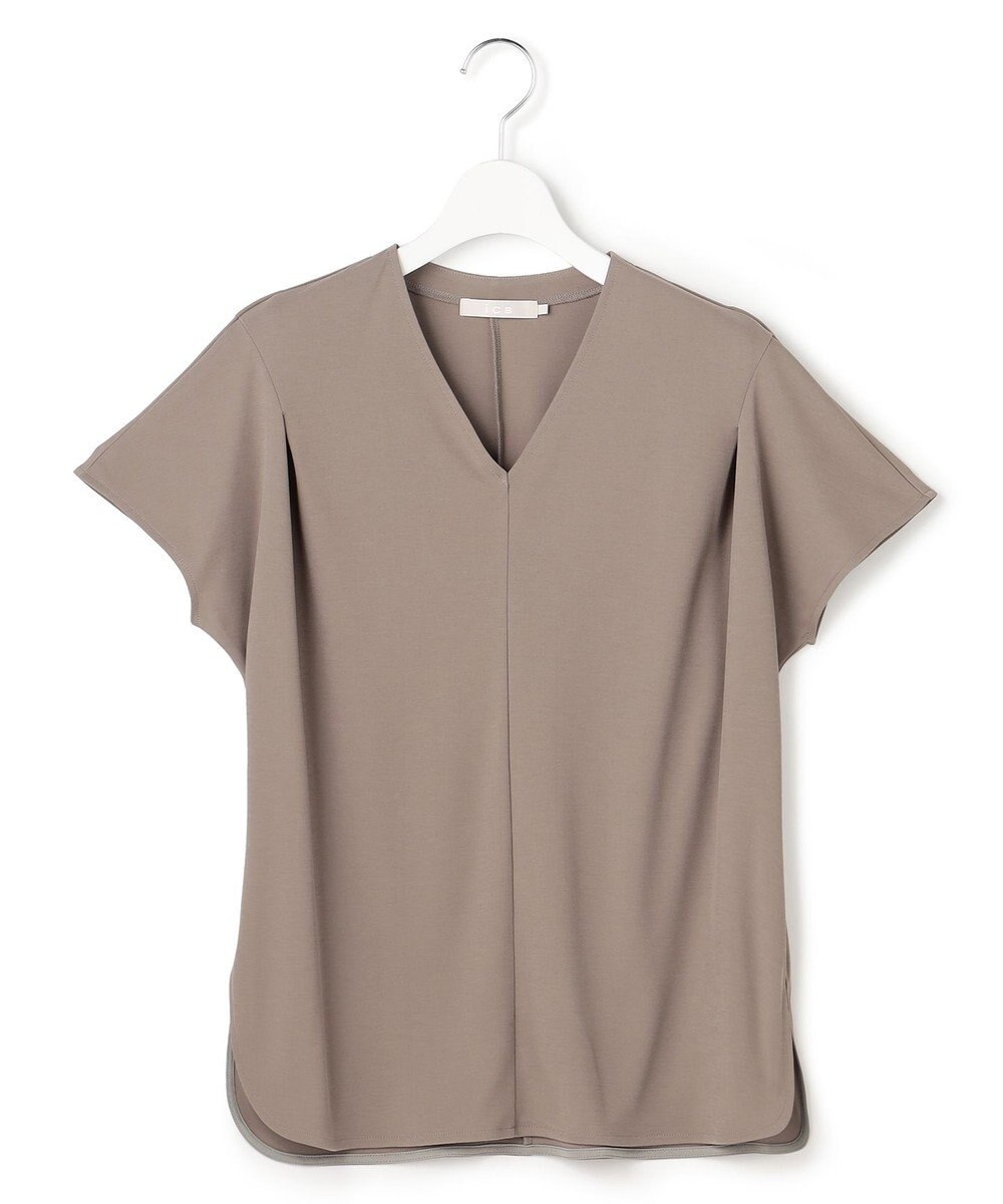 ICB L スパンプラチナム Vネックカットソー 