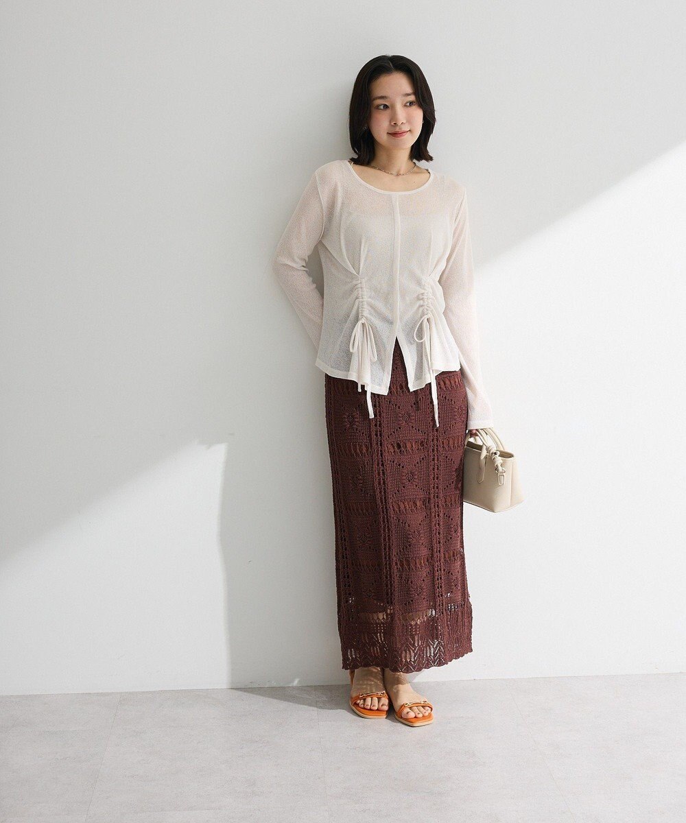 Green Parks クロシェニットスカート 