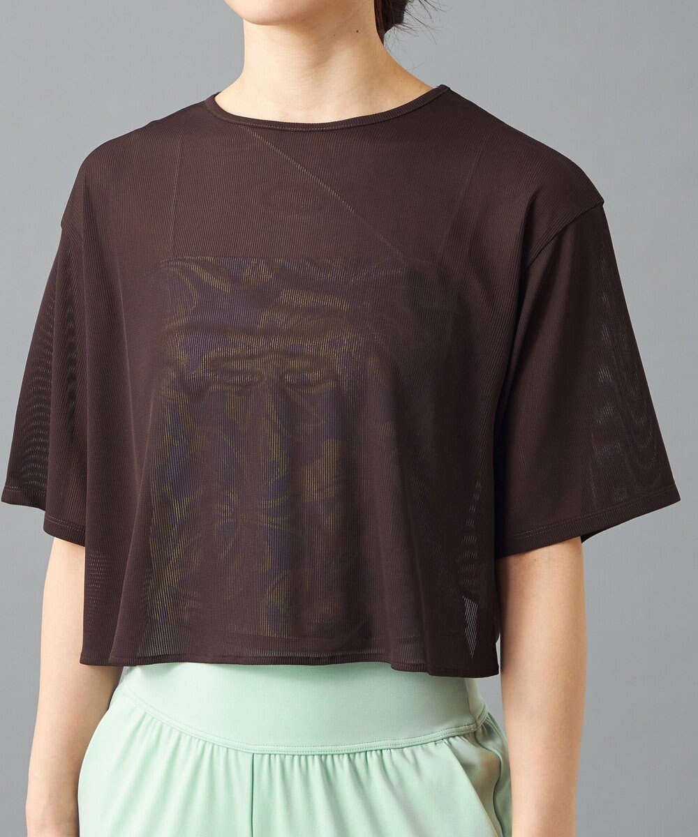Chacott Chacott BALANCE シアーリブバックシャンTシャツ 