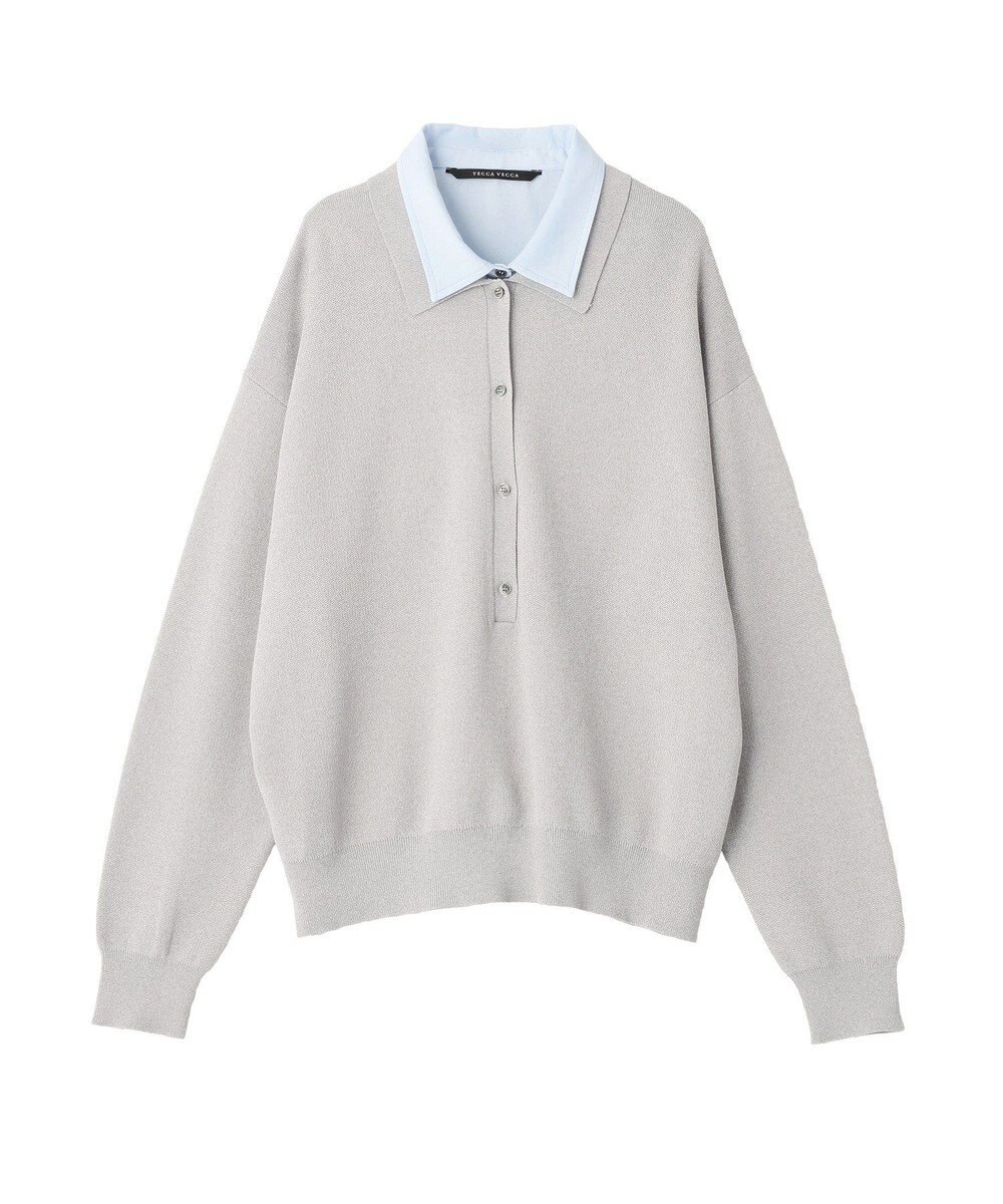 YECCA VECCA 2wayレイヤード風ポロニット 