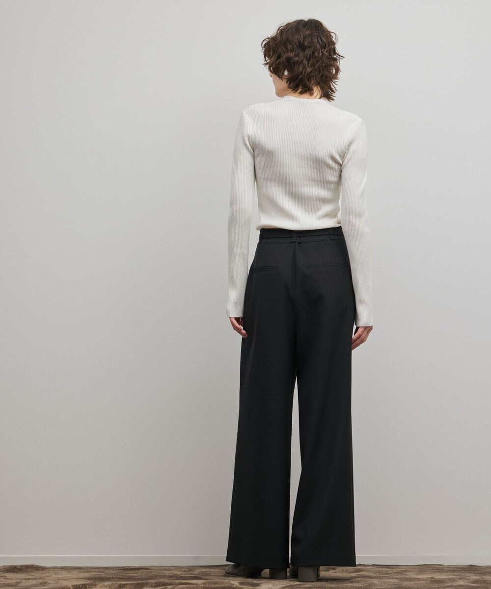 GRACE CONTINENTAL スクエアリブニットトップ 