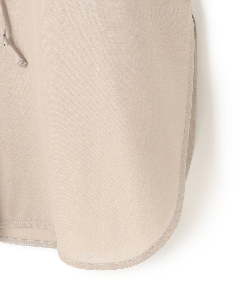 23区 【洗える】ライトシアーマットクロス ミリタリーディティール シャツ 