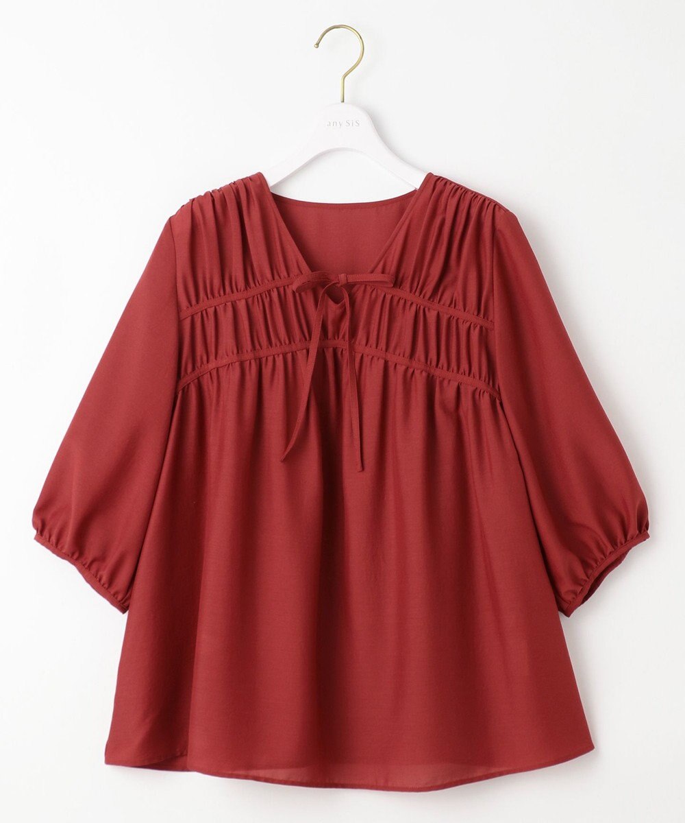 ANY SIS 【洗える】 ギャザーテント ブラウス 