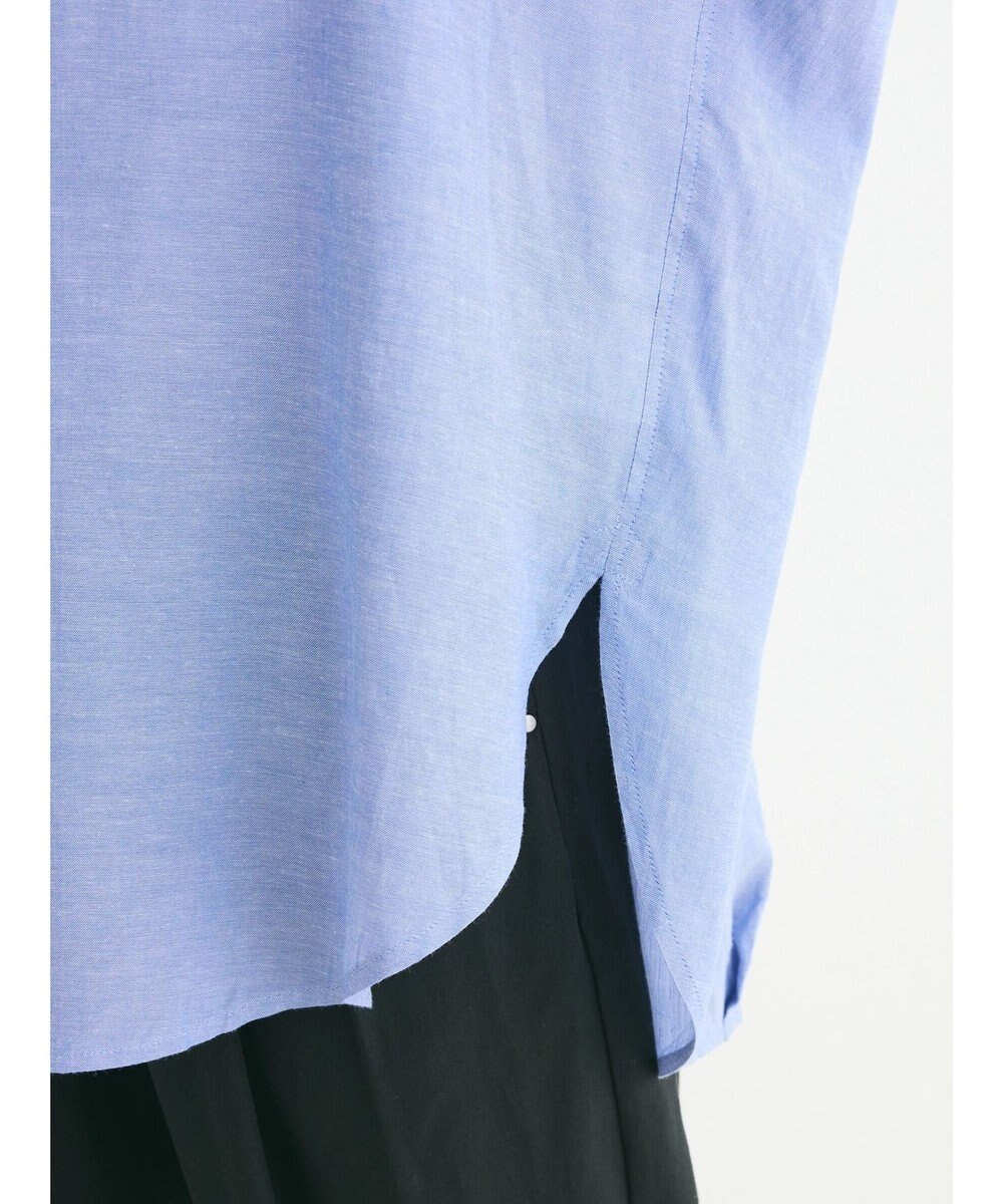 Green Parks リネンレーヨン前立てブラウス 