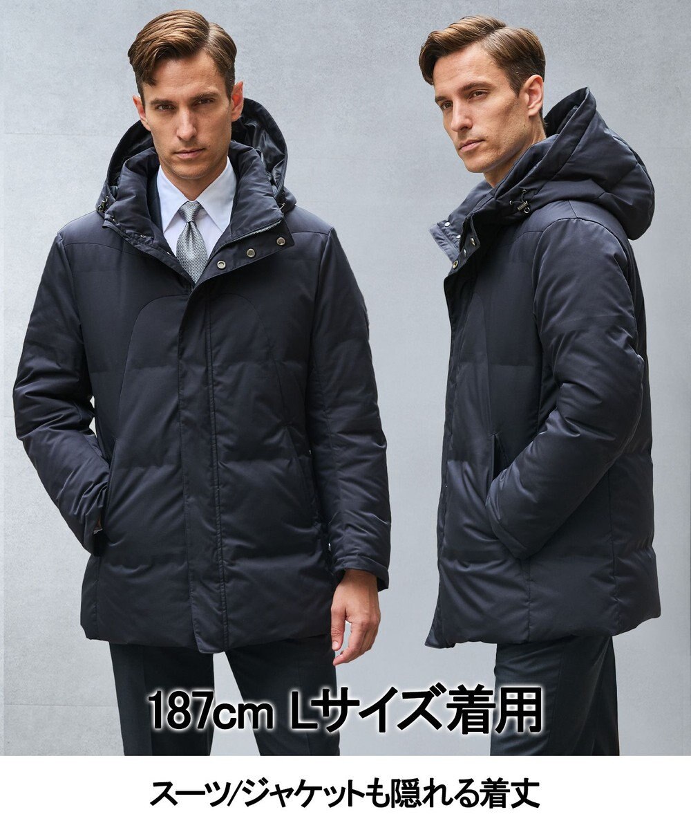 GOTAIRIKU WEB限定【仕事で着られる】ドレスダウンコート_ストレッチツイル_25年新作 