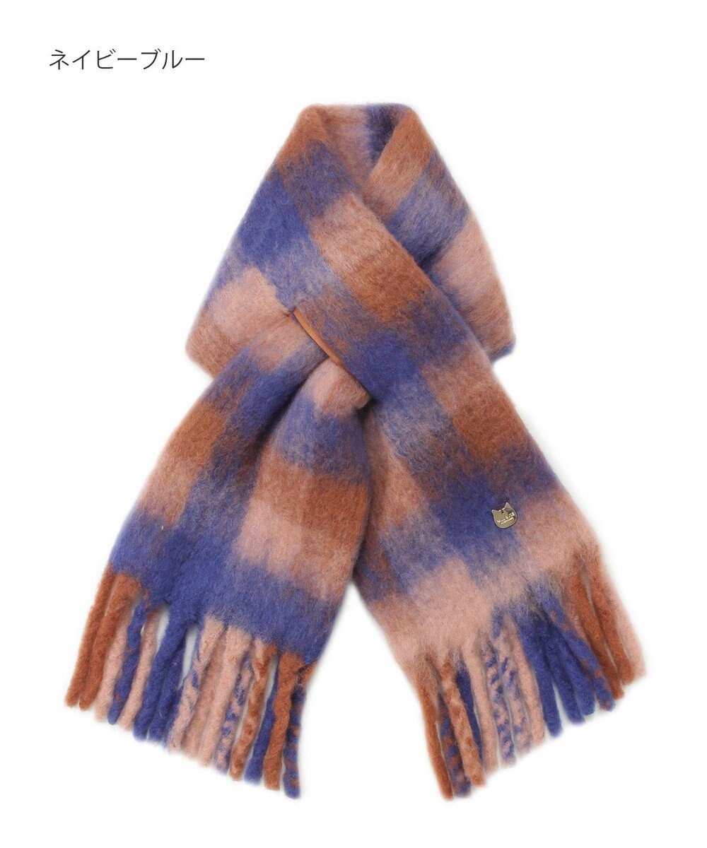 MOONBAT PAUL&JOE ACCESSOIRES(ポール&ジョー) ボリュームマフラー ブロックチェック 