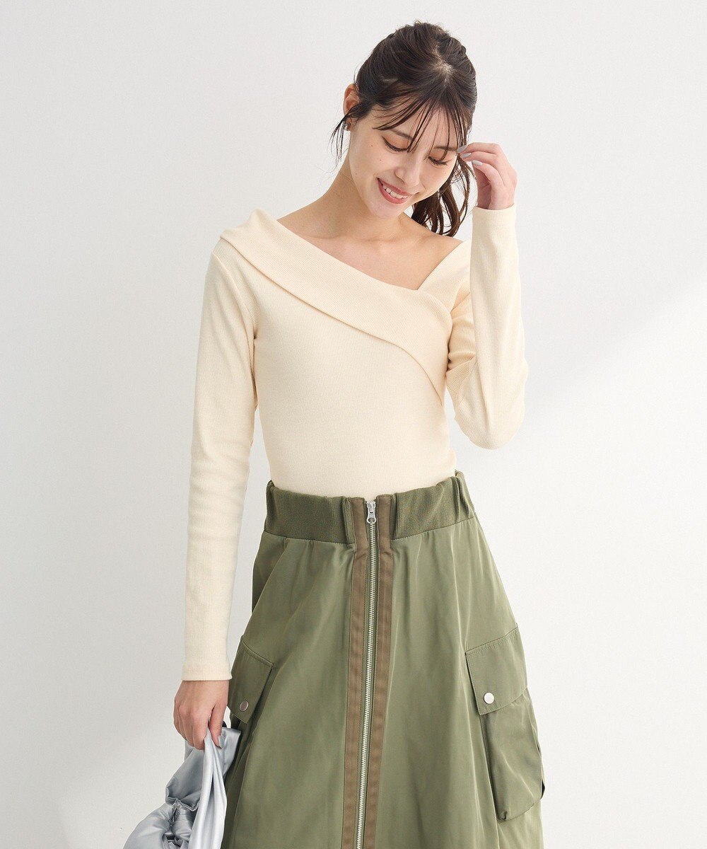 Green Parks ・ｓｗｉｎｇ　ｂｙ　クロスネックプルオーバー 