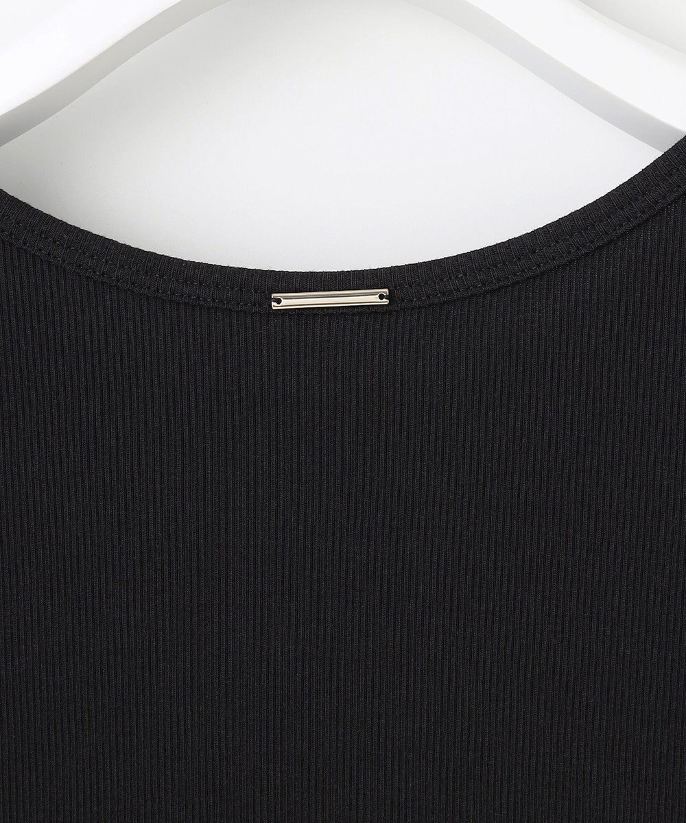 自由区 【洗える】ソフトリブ5分袖 Tシャツ 