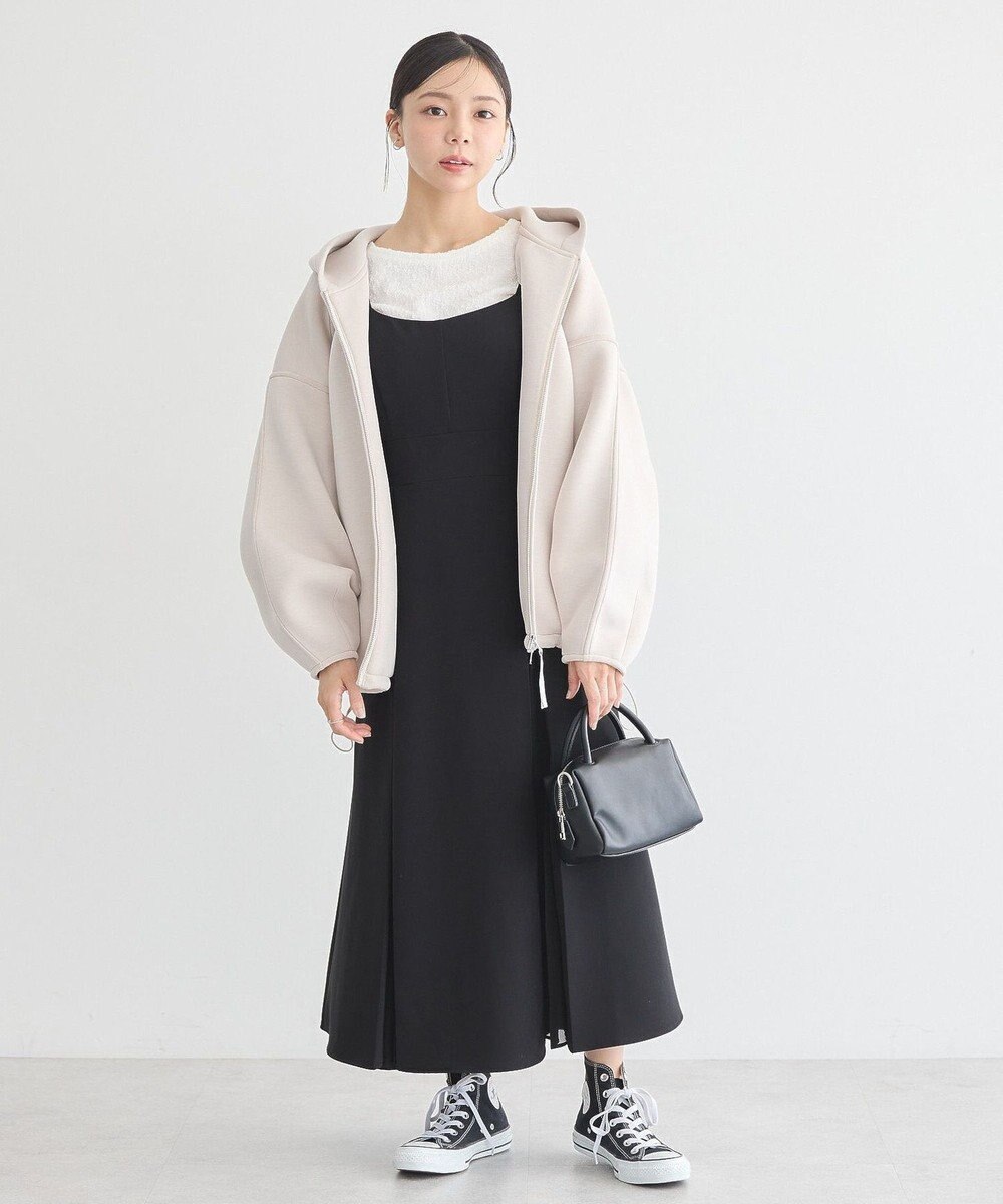 earth music&ecology フーディーダンボールジップブルゾン 