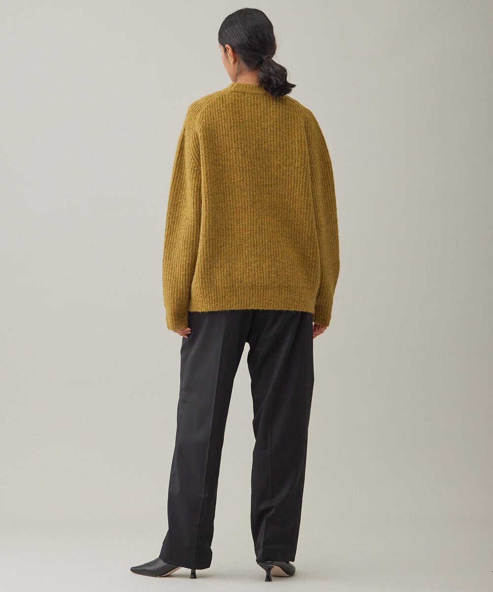 UNFILO MENS ヘアリー クルーネックニット 