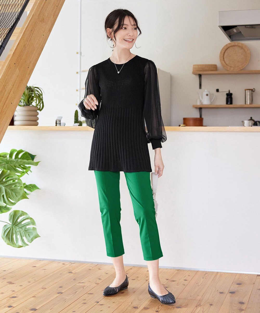 Tiaclasse L 日本製サーラドライ・テーパードパンツ 