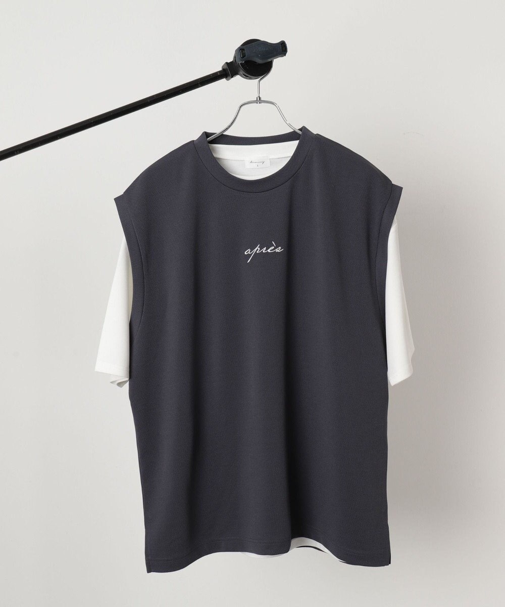 WEGO 【２点セット/ベスト×Tシャツ】アンサンブルベスト（SS） 