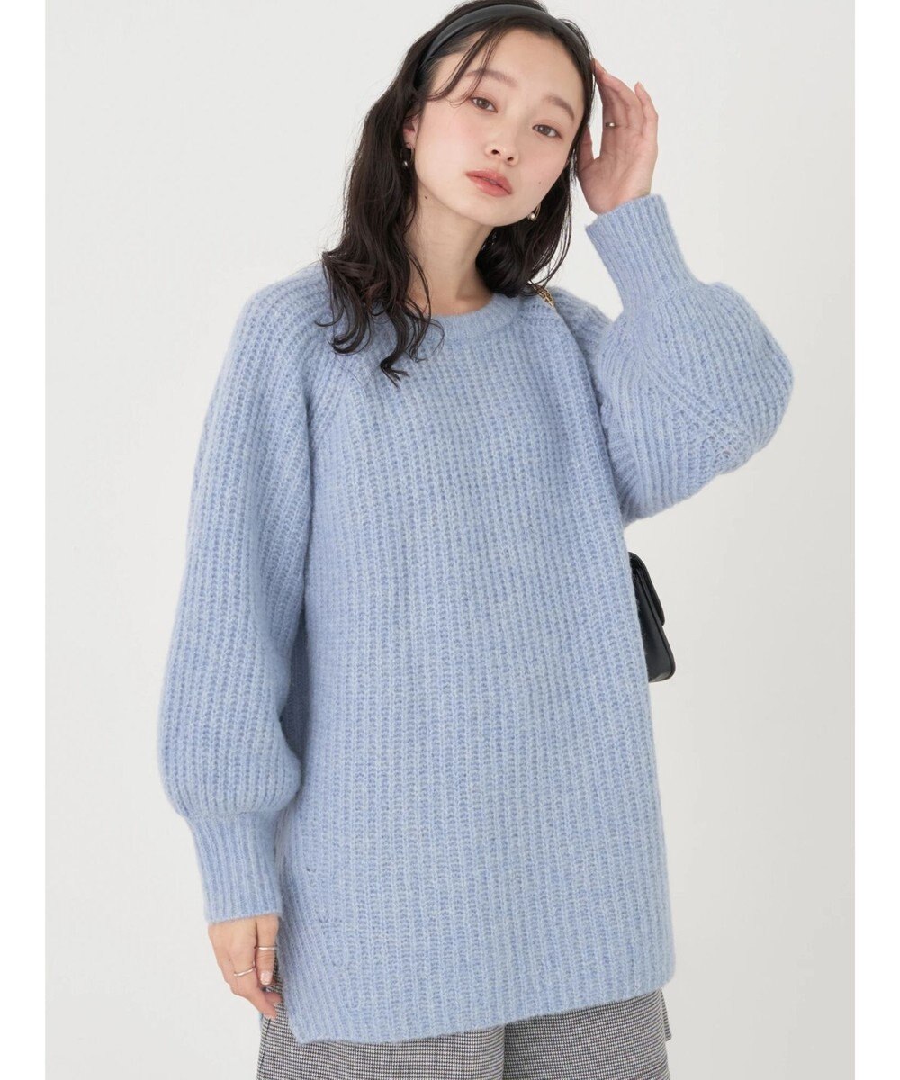 earth music&ecology ふわふわメランジチュニック 