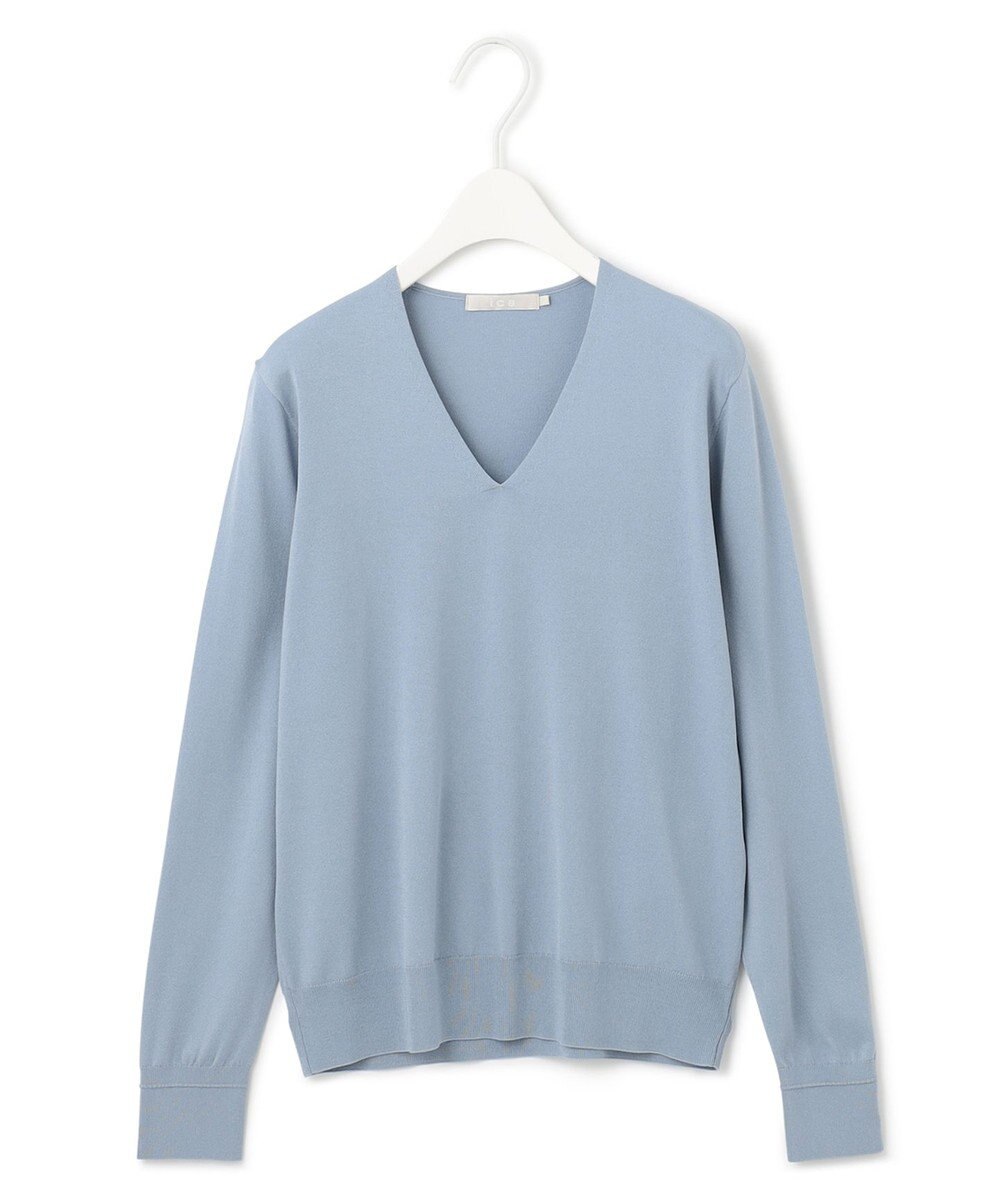 ICB 【WEB限定カラーあり】 シンセティックハイゲージ Vネックプルオーバー 