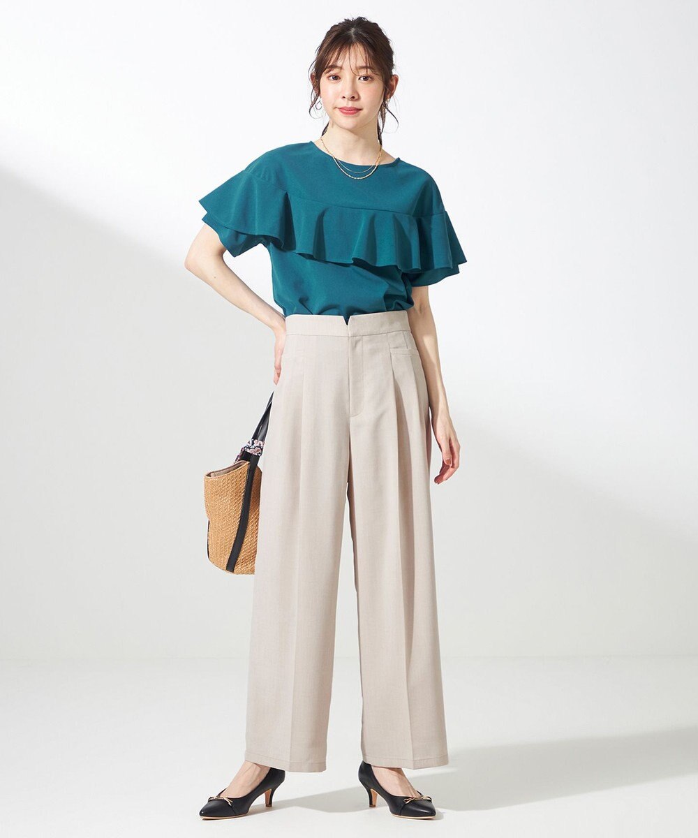 ANY SIS 【接触冷感・速乾・UVカット・洗える】スイートクール ワイドパンツ 