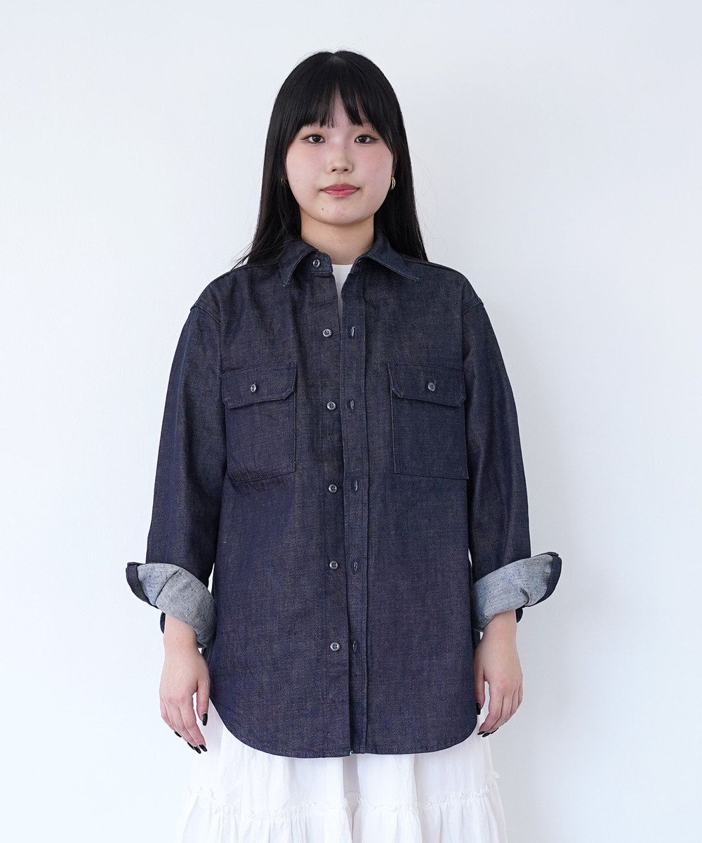 woadblue ＜エディター坪田あさみさんコラボ＞CPO SHIRT JACKET / CPO シャツジャケット BLUE