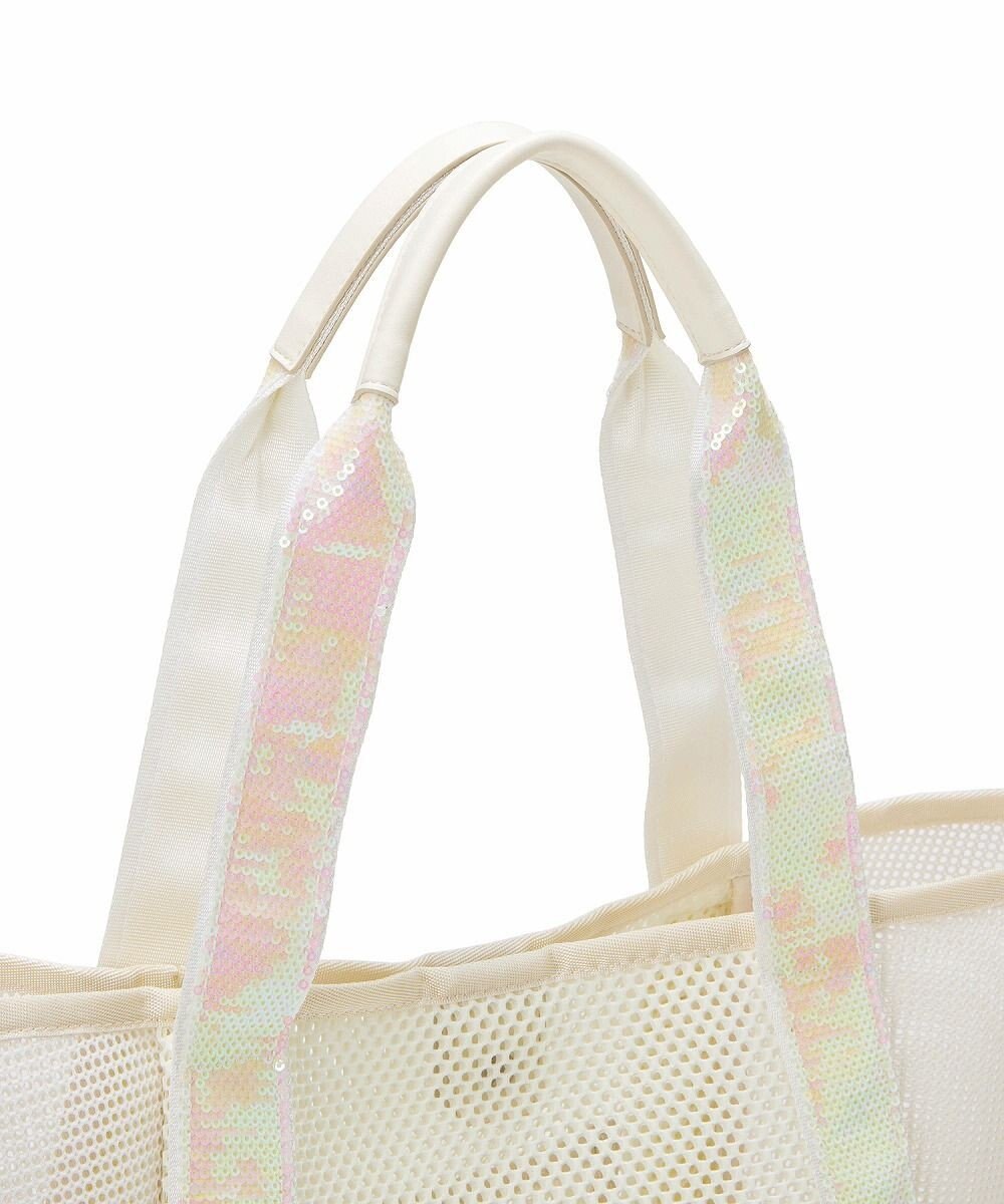 TOPKAPI 【TREASURE TOPKAPI】スパンコール ハンドル メッシュ トート バッグ 