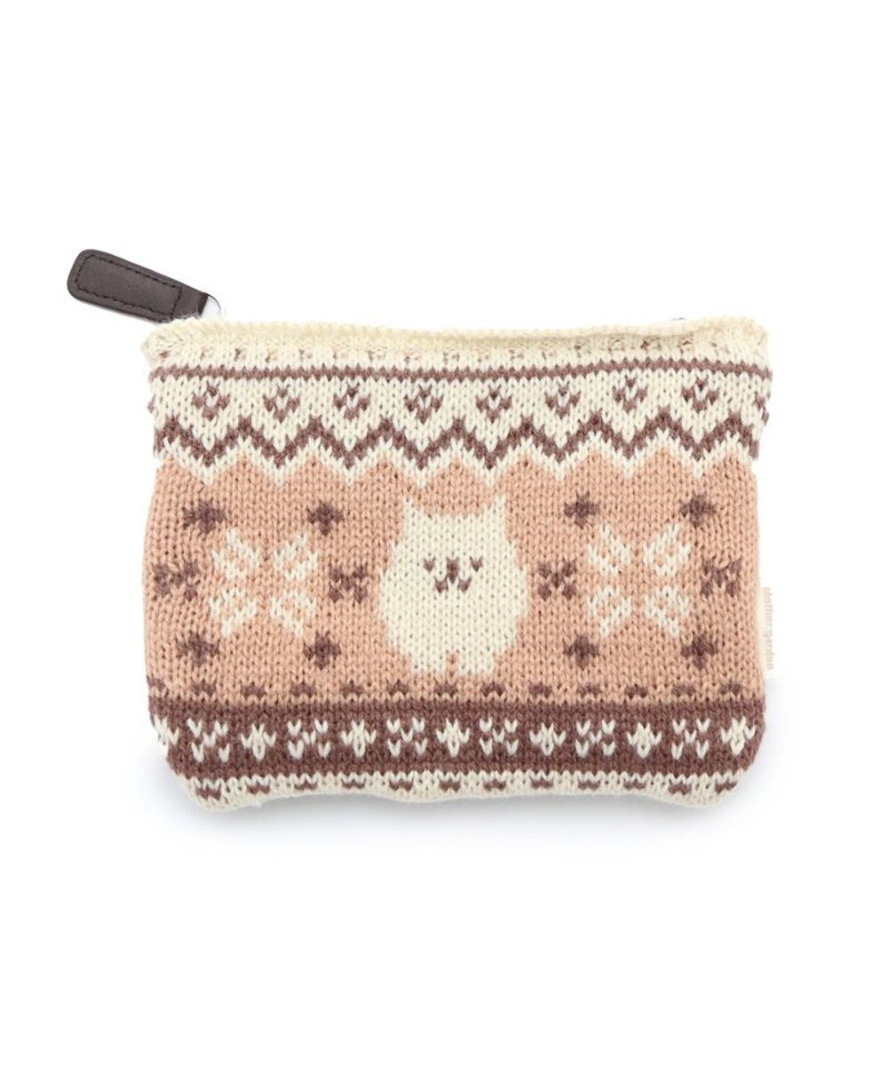 Mother garden マザーガーデン ふわんこ ニットポーチ 12cm×15cm 