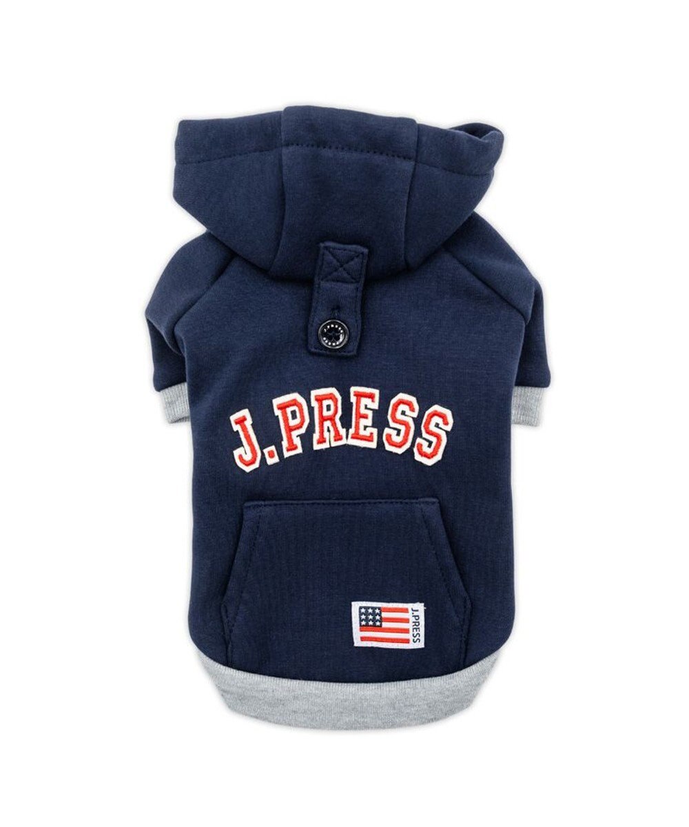 PET PARADISE J.PRESS ロゴ 裏起毛 パーカー 中型犬 