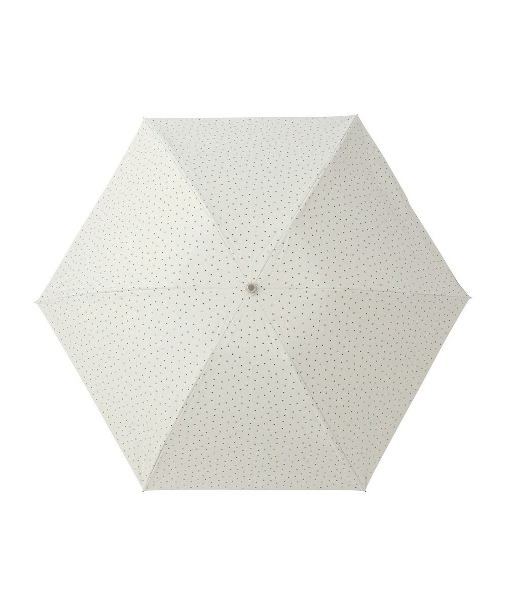 MOONBAT Fuwacool(フワクール) フワクールホワイト 晴雨兼用日傘 折りたたみ傘 ランダムドット 軽量 一級遮光／遮熱／UV 