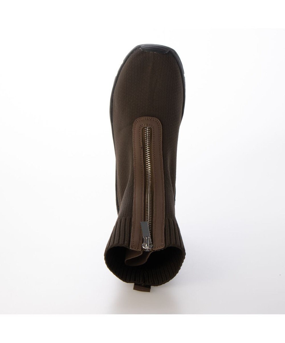 MODE ET JACOMO <carino>フロントジップニットブーツ 