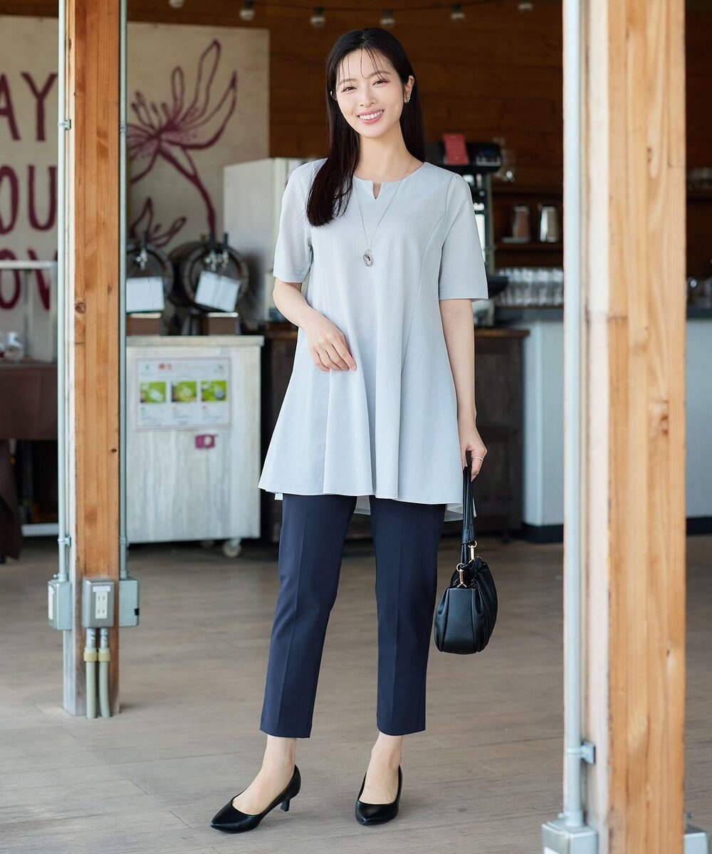 Tiaclasse L 日本製サーラドライ・テーパードパンツ 