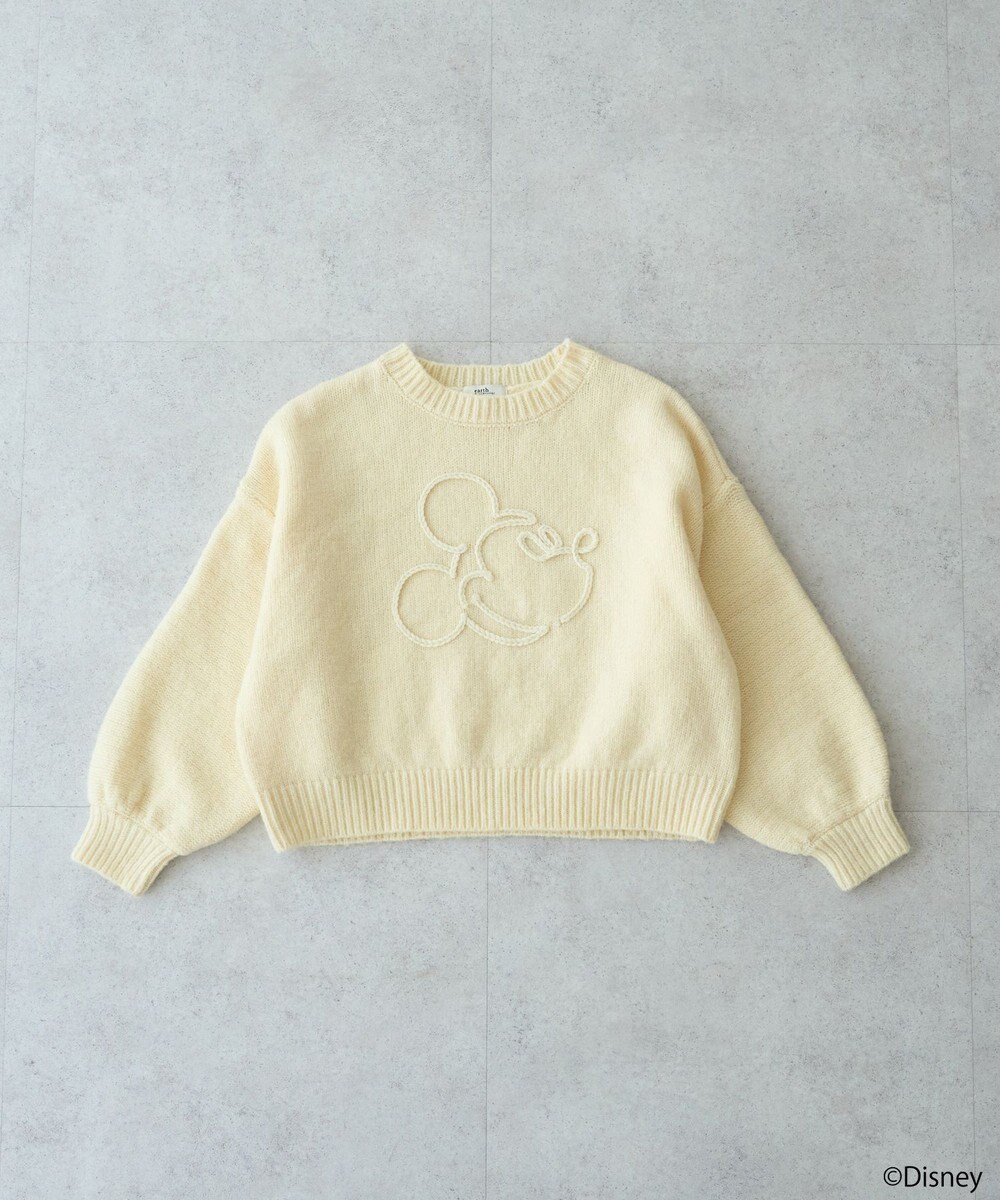 earth music&ecology 【予約】Disney/ミッキーコード刺繍ニットプルオーバー 