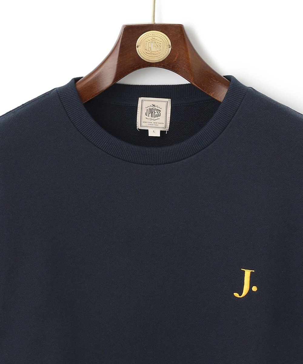 J.PRESS MEN 【WEB限定】J刺繍クルーネック スウェット 