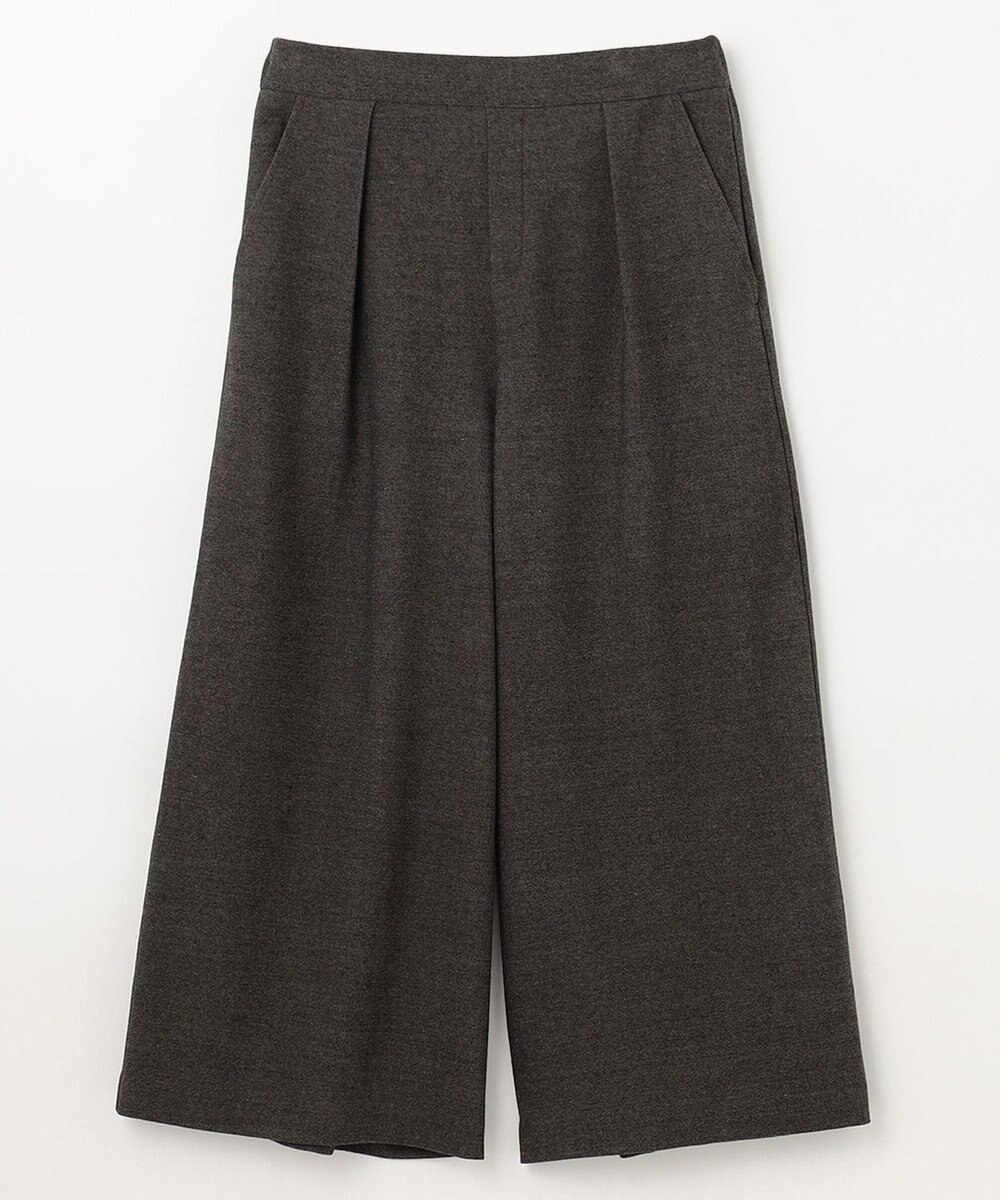 ANY 【洗濯機可能/ウエストゴム】ライトツイード ワイドパンツ 