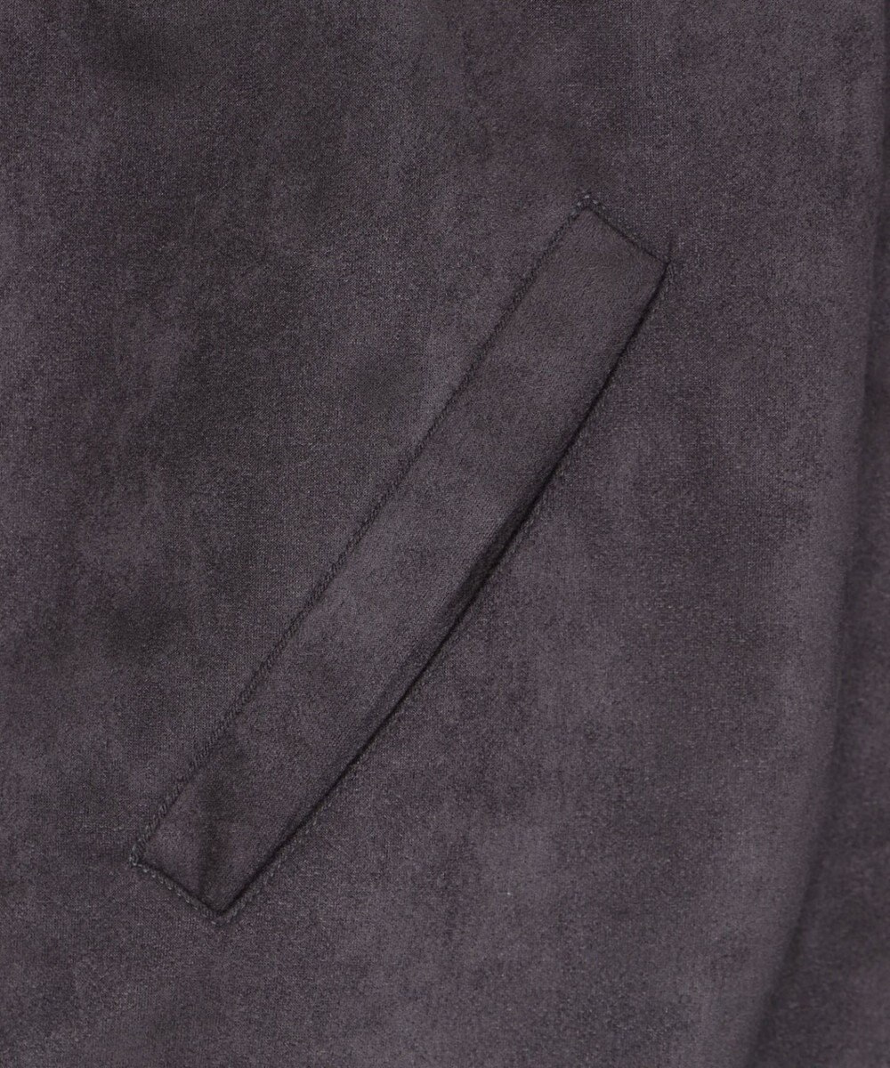 WEGO 【ユニセックス着用ITEM/MLサイズ展開】フェイクスウェードロゴスウィングトップ 