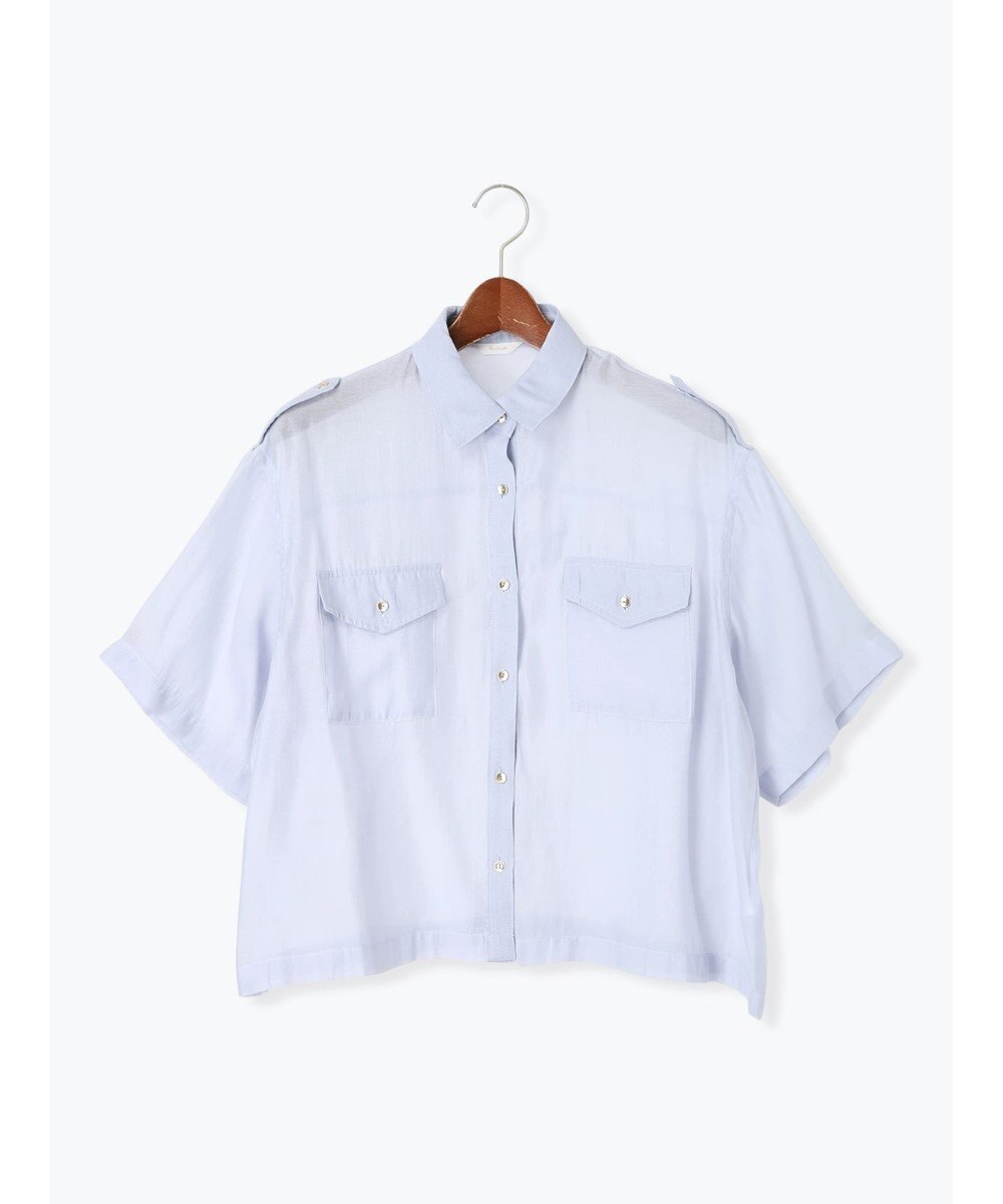 Te chichi シアー半袖Wポケットシャツ 