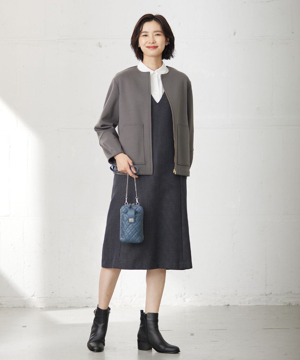 J.PRESS LADIES キルティング スマホポシェット 