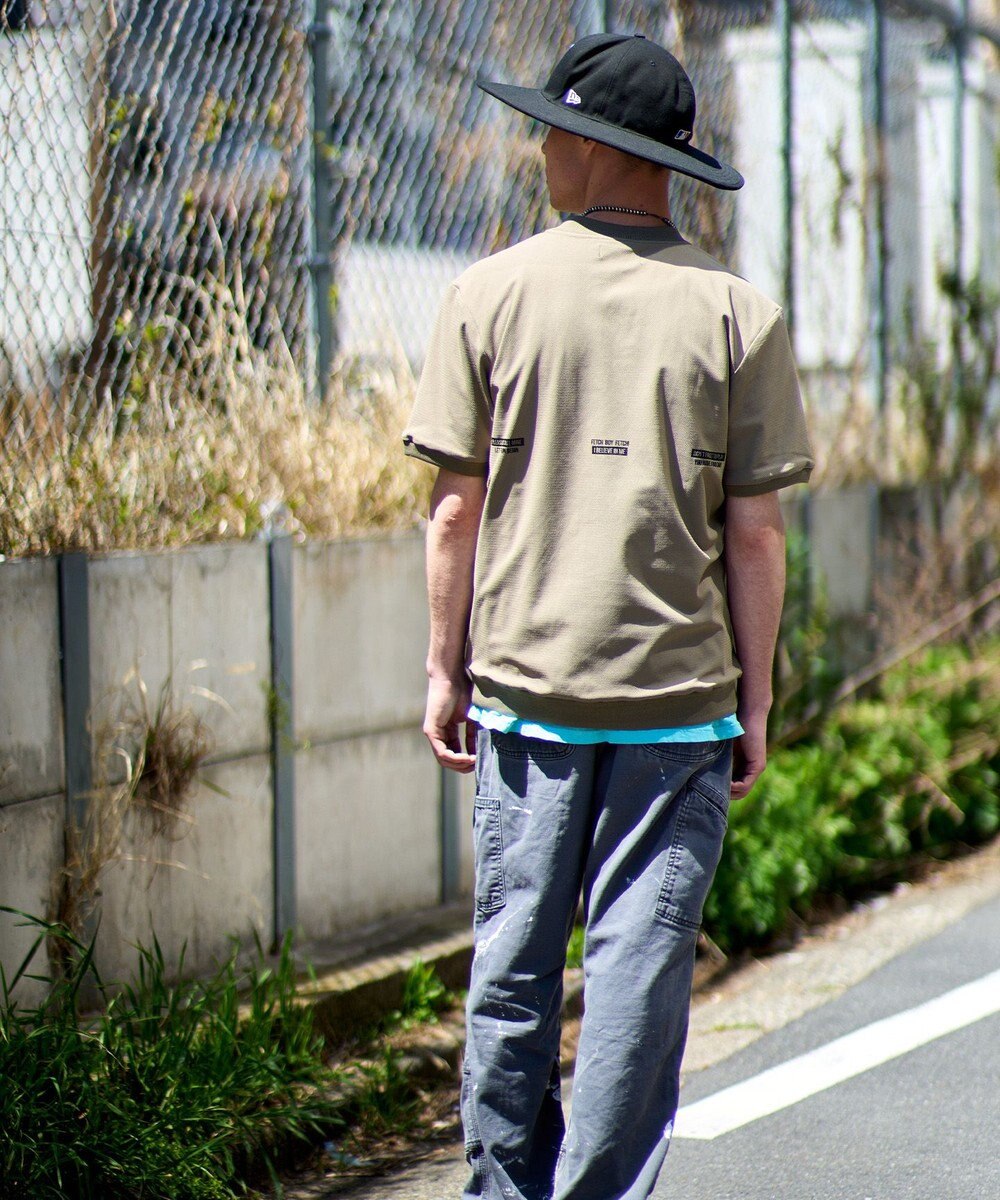 PW CIRCULUS 【吸水速乾 / UV遮蔽率99% UVカット / ストレッチ】【MEN】ベースボールカラーポロシャツ ゴルフ 