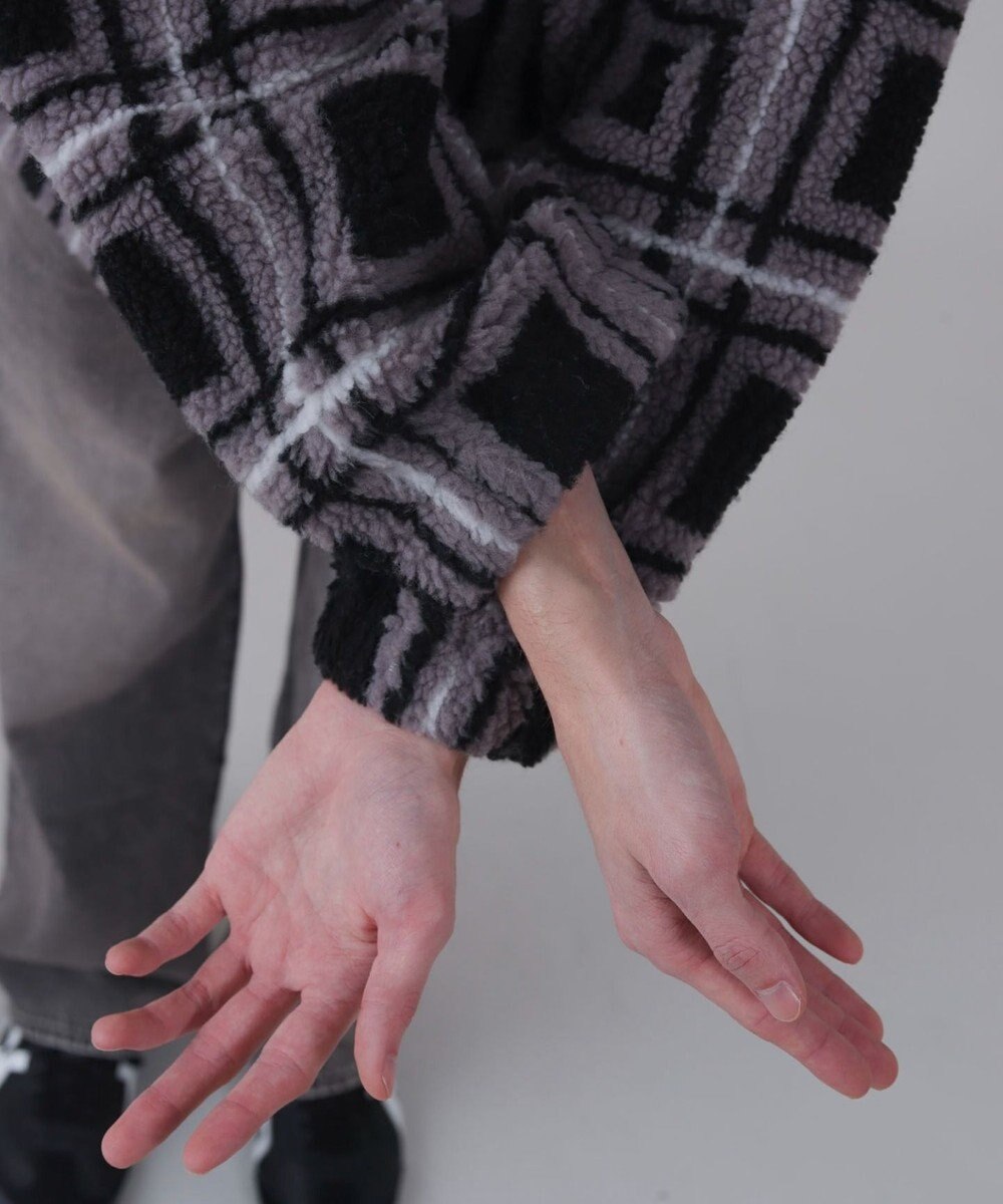 WEGO 【ユニセックス着用ITEM】ボアチェックブルゾン 