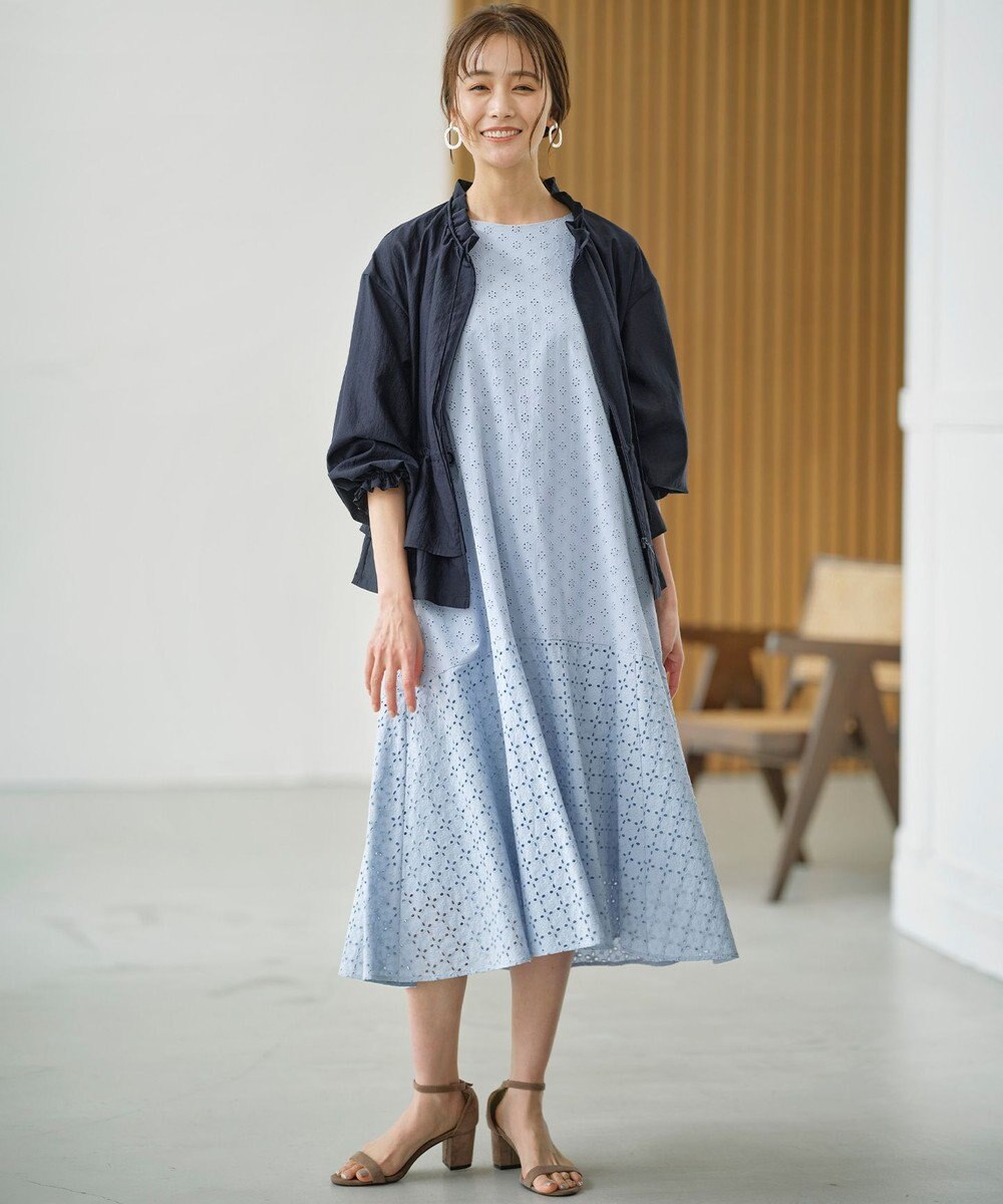 組曲 S 【洗える・シワになりにくい】シアーブルゾン 